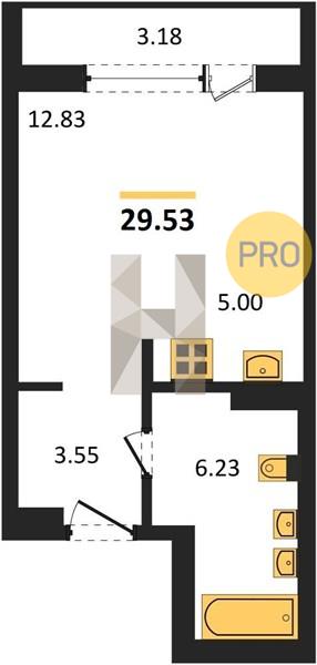 Студия, 29 м², 1/23 эт.,
ЖК «Республика», Уфа, Уфимское шос., Студия, 29 м², 1/23 эт.,
ЖК «Республика», Уфа, Уфимское шос.,