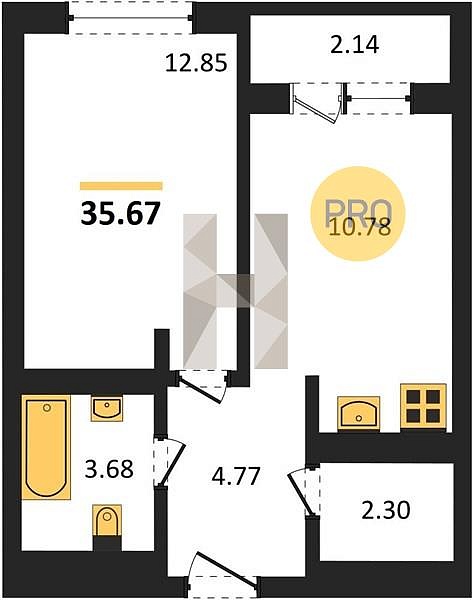 1-к квартира, 35 м², 1/23 эт., ЖК «Республика», Уфа, Уфимское шос., 1-к квартира, 35 м², 1/23 эт., ЖК «Республика», Уфа, Уфимское шос.,