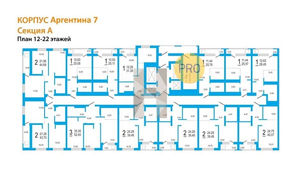 Студия, 28 м², 18/23 эт., 
 ЖК «Республика»