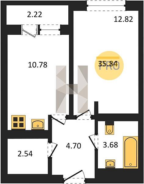1-к квартира, 35 м², 1/23 эт., ЖК «Республика», Уфа, Уфимское шос., 1-к квартира, 35 м², 1/23 эт., ЖК «Республика», Уфа, Уфимское шос.,