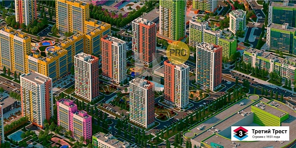 2-к, 48 м², 11/22 эт., 
 ЖК «Яркий»